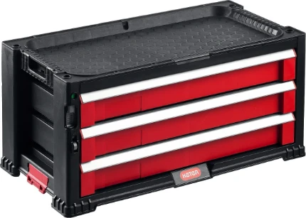 Фото для KETER DRAWER-3, 562 х 289 х 262 мм, (22″), ящик с 3 выдвижными полками (38381-3)