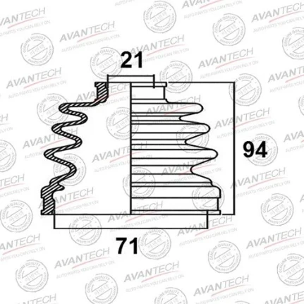 Фото для Пыльник привода AVANTECH BD0702/FB2133/FB2048