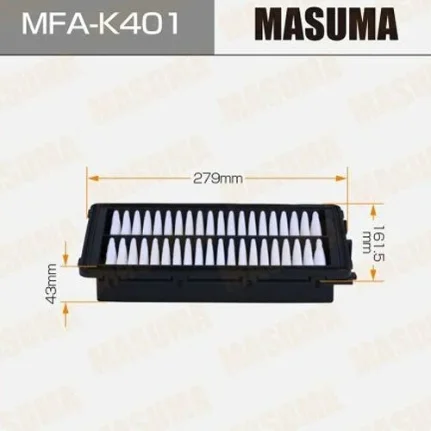 Фото для Воздушный фильтр MASUMA MFA-K401/GB95133PL/YUMI170/A29530 KIA SORENTO IV, HYUNDAI SANTA FE IV