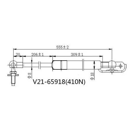 Фото для Амортизатор багажника JETT V2165918/68960-59075 LH