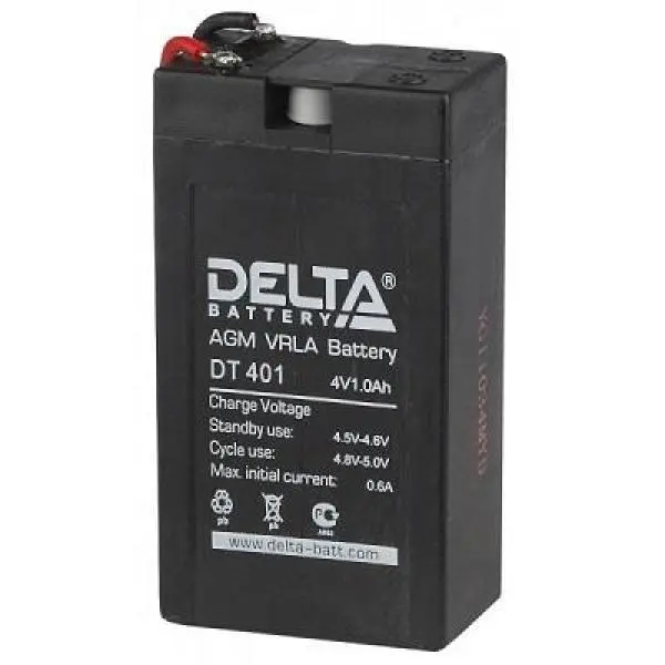 Аккумулятор DT401 DELTA для фонарей 4V, 1,0Ah \
