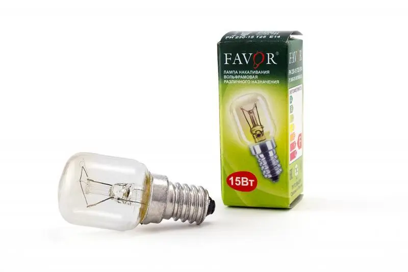 Лампа Favor PH 230-15 T25 15W E14 для холодильника\