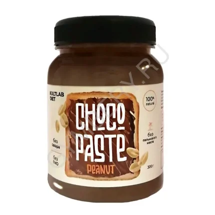 Kultlab Паста из жаренного арахиса с шоколадом Choco Paste Peanut, 300 грамм, шт 0115004