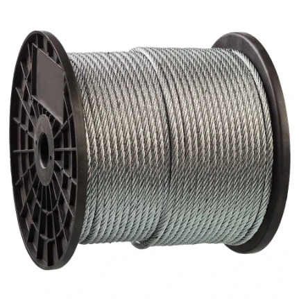 Фото для Трос стальной DIN 3055, цинк синтетич.сердцевина d= 8мм, L=80м - Зубр