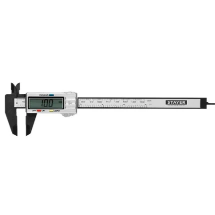 Фото для Штангельциркуль ШЦ 150мм электронный, шаг 0,1мм, пластиковый корпус - STAYER