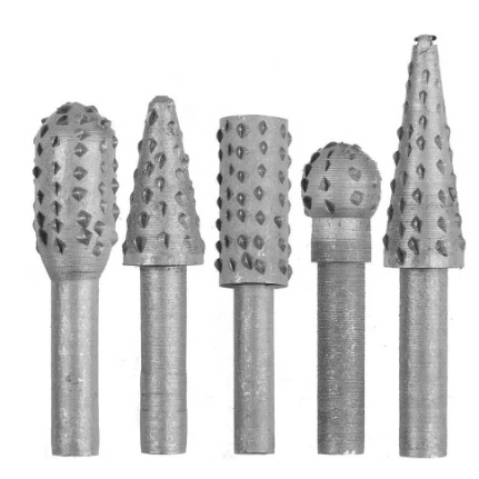 Фото для Набор шарошек металлических по дереву для дрели, 5пр. d-6,0мм - STAYER