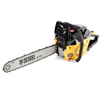 Фото для Пила цепная бензин, шина 500мм, 4,1 л/с, 58см3, шаг 0,325", паз 1,5мм, 76 звеньев - Denzel