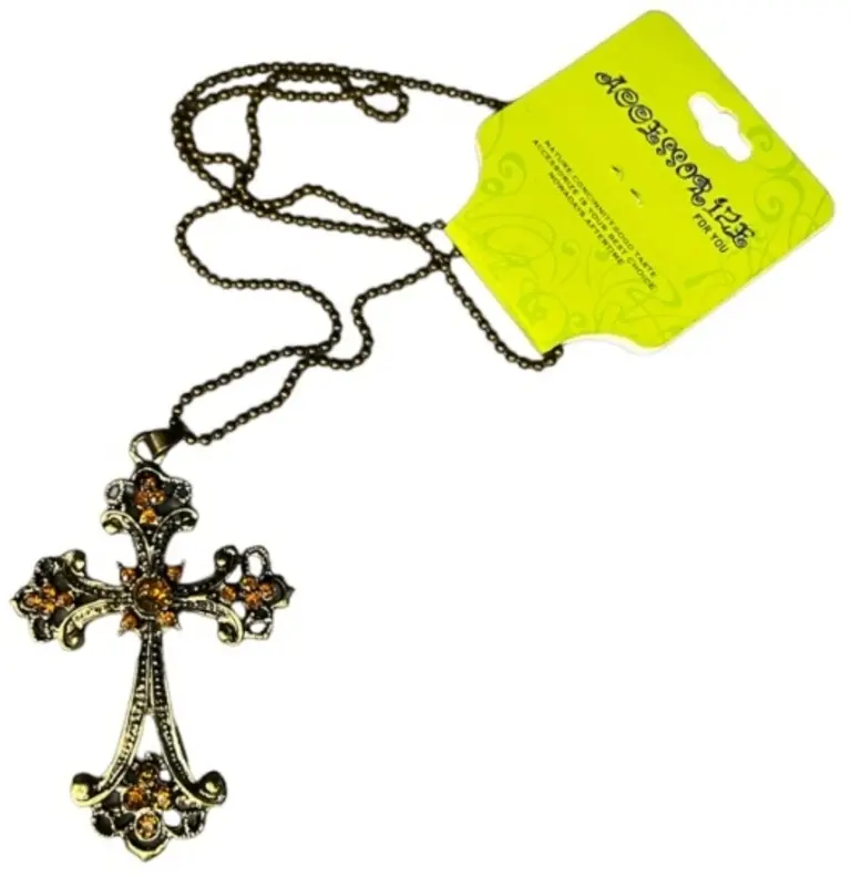 Кулон бронзовый крест 1509 арт. 769164