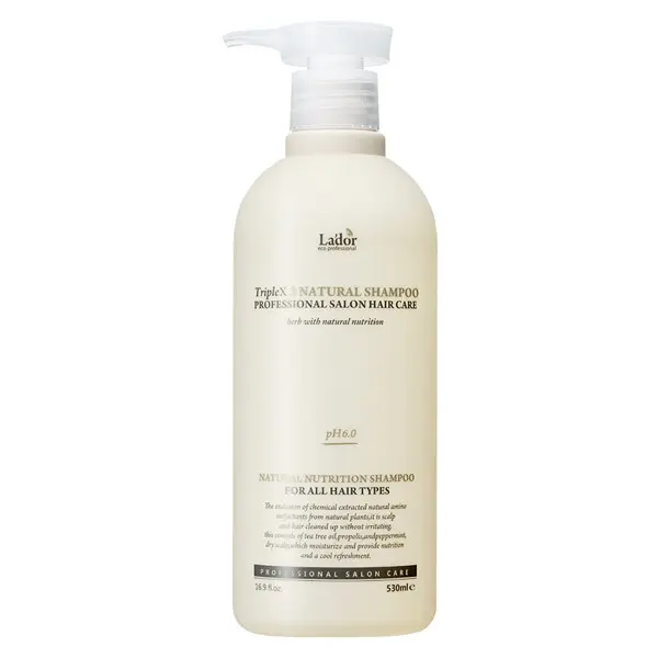 Lador Triplex Natural Shampoo Шампунь с натуральными ингредиентами, 530 мл