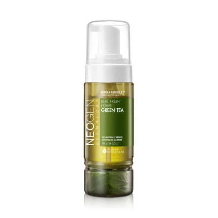 Фото для Успокаивающая пенка для умывания с зелёным чаем Neogen Dermalogy Real Fresh Foam Cleanser Green Tea