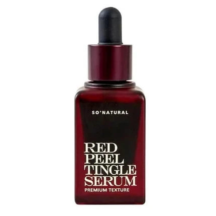 Фото для Кислотная пилинг-сыворотка со спикулами So Natural Red Peel Tingle Serum Premium Texture 20 ml