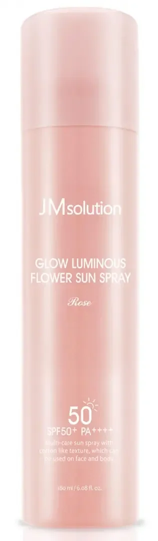 Омолаживающий солнцезащитный спрей с розой JMsolution Glow Luminous Flower Sun Spray SPF50+ PA++++