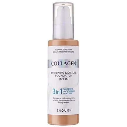 Фото для ENOUGH COLLAGEN 3in1 FOUNDATION Тональный крем с коллагеном 3в1 для сияния кожи 100 мл