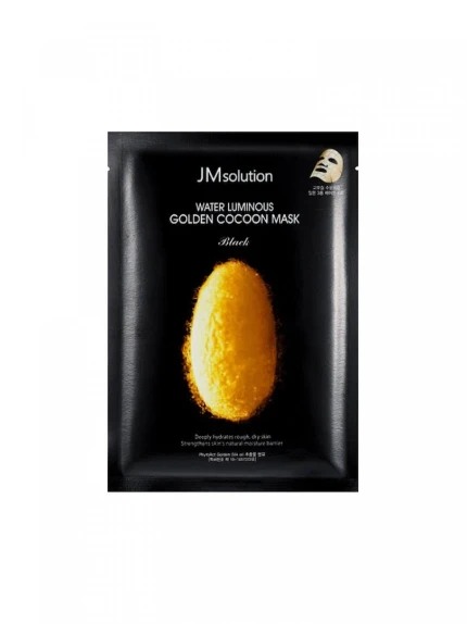 Фото для Лифтинг-патчи для глаз с протеинам шелка JMsolution Water Luminous Golden Cocoon Eye Mask Black