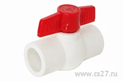 Фото для Кран шаровой PPR-HW шар из пластика 40