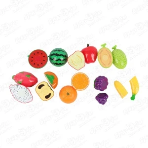 Фото для Набор игровой Lanson Toys Нарезные овощи и фрукты на липучке