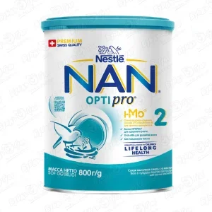 Фото для Смесь Nestle NAN OPTIPRO 2 молочная 800г с 6мес БЗМЖ