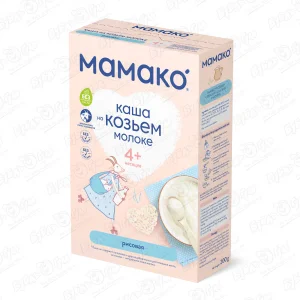 Каша Мамако рисовая на козьем молоке 200г с 4мес БЗМЖ