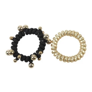 Фото для Резинки-пружинки Lilly & Mia черное золото