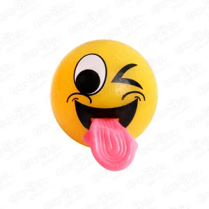 Мяч-попрыгунчик Веселые рожицы с языком с подсветкой