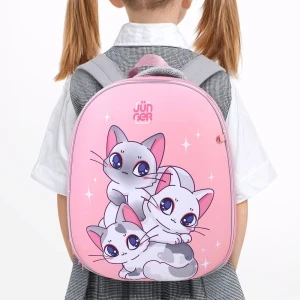 Фото для Ранец JUNGER корпусный Котята эргономичный для начальной школы