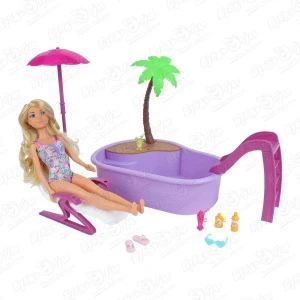 Фото для Набор игровой Lanson Toys Anlily COLLECTION SUMMER POOL Подружка на отдыхе с бассейном с 3лет