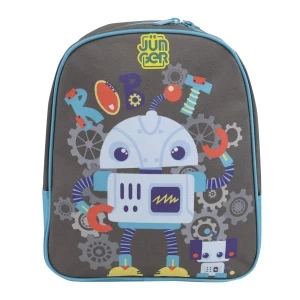 Фото для Рюкзак JUNGER Робот с робособакой серо-голубой
