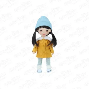 Фото для Кукла Лилу Sweet sisters мягкая подвижная в пальто горчичного цвета
