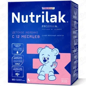 Фото для Смесь Nutrilak Premium 3 молочная 600г с 12мес БЗМЖ