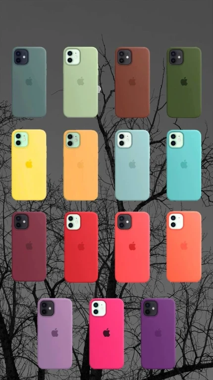 Классический силиконовый чехол на iPhone все цвета