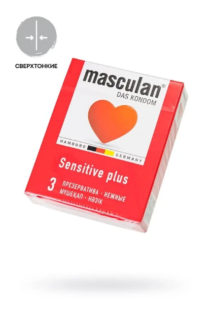 Фото для Презервативы Masculan, classic 1, нежные, 18,5 см, 5,3 см, 3 шт, Германия