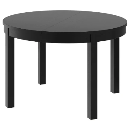 Фото для BJURSTA БЬЮРСТАРаздвижной стол - коричнево-чёрный 115/166 см