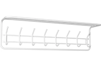 Фото для НОРМА Вешалка настенная с полкой для головных уборов, белый. 100см