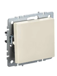 Выключатель проходной 1-кл. СП BRITE ВС10-1-6-БрКр 10А беж. IEK BR-V12-0-10-K10