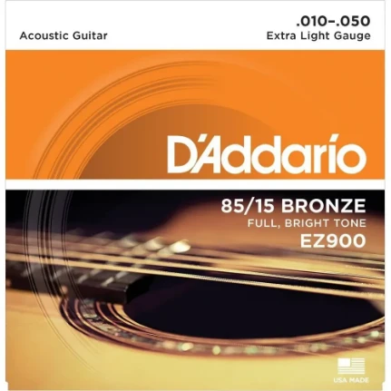 Фото для Струны для акустической гитары D'Addario EZ900 10-50, бронза, D'Addario (Дадарио)