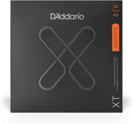 Фото для Струны для акустической гитары D'Addario XTAPB1047 10-47, бронза фосфорная с антикоррозионным покрытием, D'Addario (Дадарио)