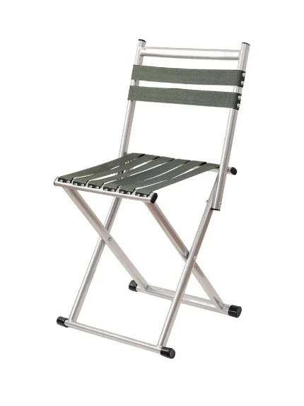 Фото для Стул раскладной квадр труба со спинкой мод. 2 цв. Хаки