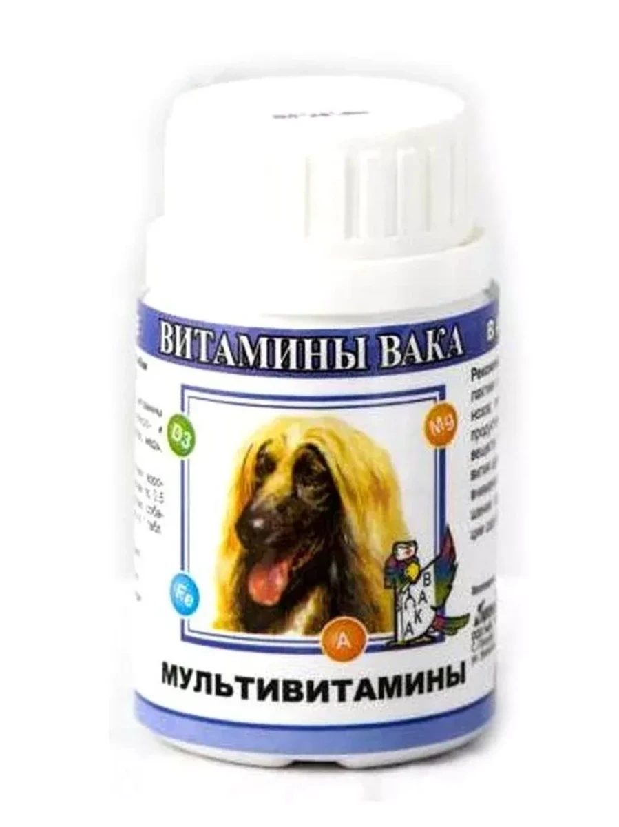 
Вака витамины д/собак мульт 80 таб.