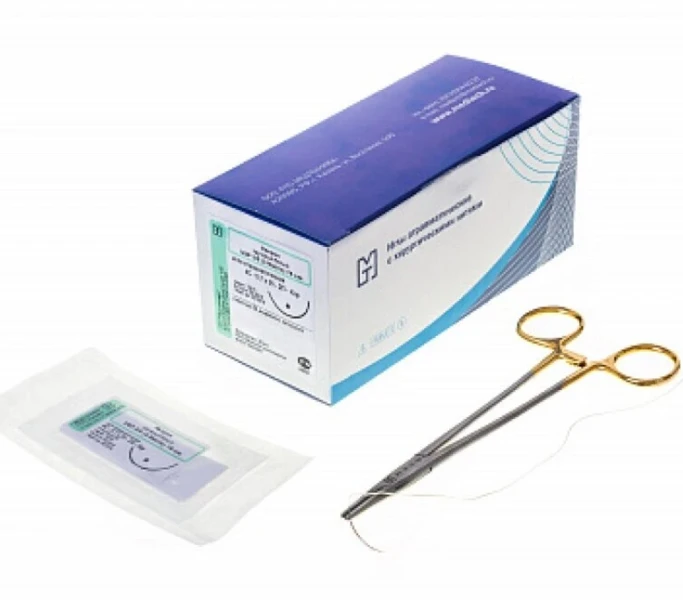 Полидиоксанон (М5 режущ) №2-0,75