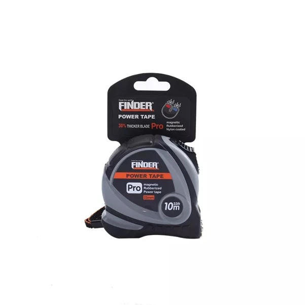 Фото для Рулетка измерительная магнитная, прорезиненная 10м*25мм Finder 191415
